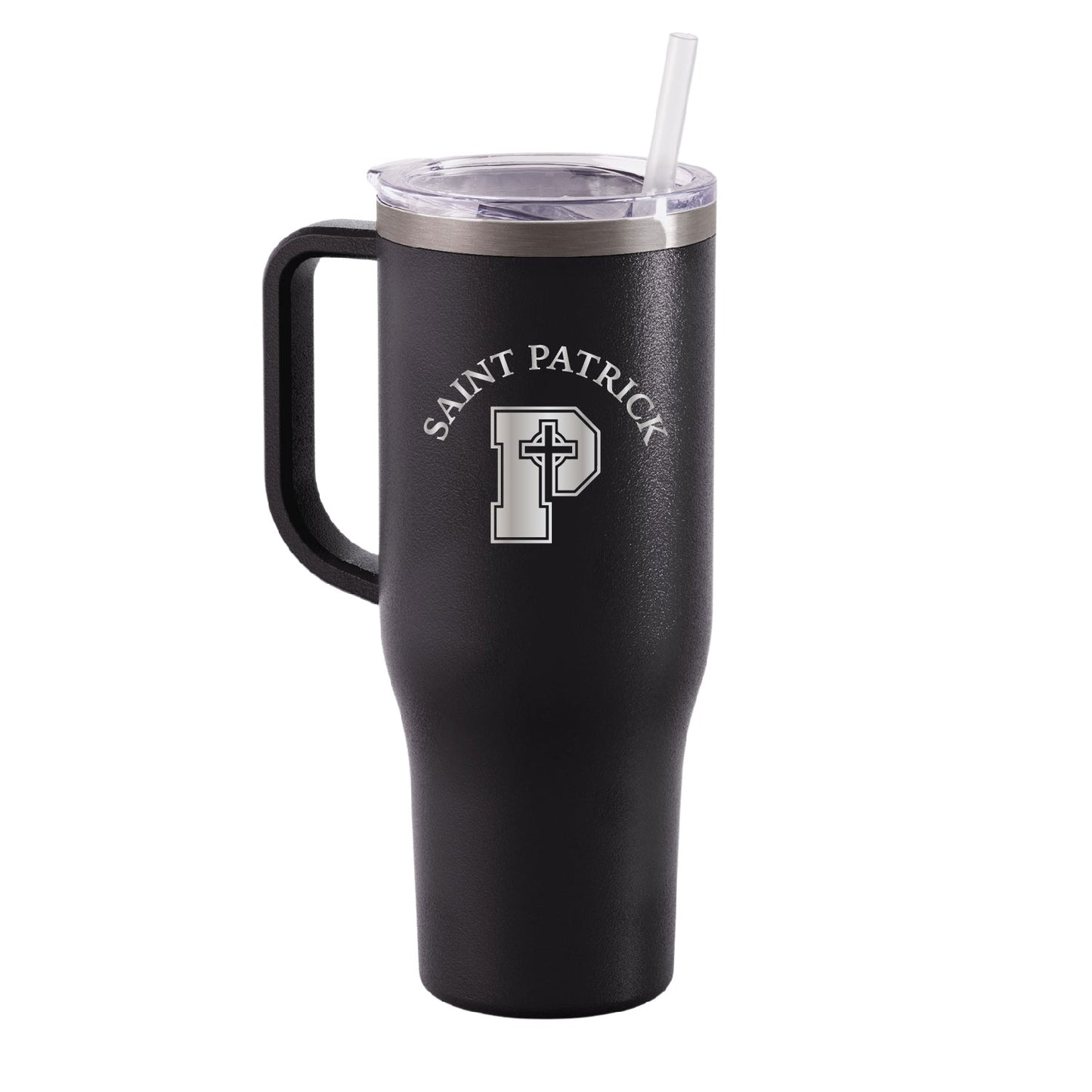 Charger 40 oz Tumbler with Handle | St. Patrick Logo